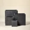 Outdoor Pot – Terrazzo Cube Black